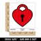 Heart Lock Key Waterproof Vinyl Phone Tablet Laptop Water Bottle Sticker Set - 5 Pack